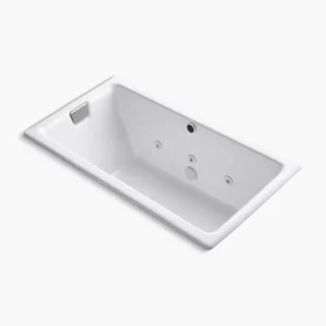 Kohler Tea-for-Two 66″ x 36″ drop-in/undermount whirlpool bath – White