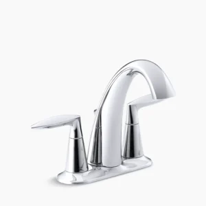 Kohler Alteo Centerset bathroom sink faucet, 1.2 gpm – Polished Chrome