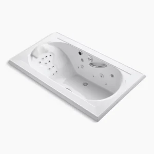 Kohler Memoirs 72″ x 42″ drop-in Effervescence whirlpool bath – White