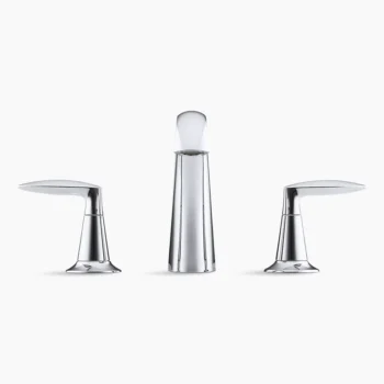 Kohler Alteo Widespread bathroom sink faucet, 1.2 gpm - Polished Chrome - Image 2