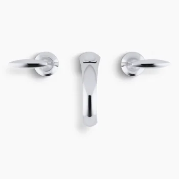 Kohler Alteo Widespread bathroom sink faucet, 1.2 gpm - Polished Chrome - Image 3