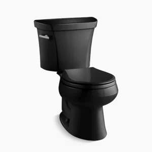 Kohler Wellworth‚ Two-piece round-front toilet, 1.28 gpf – Black