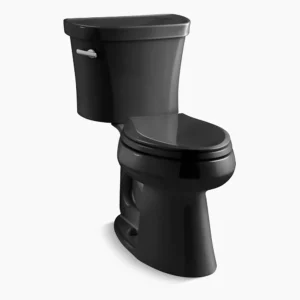 Kohler Highline Two-piece elongated toilet, 1.28 gpf – Black
