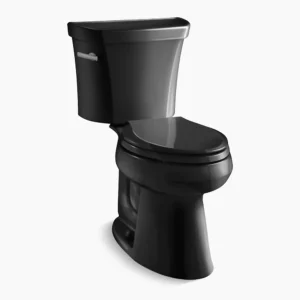 Kohler Highline‚ Two-piece elongated toilet, 1.28 gpf – Black
