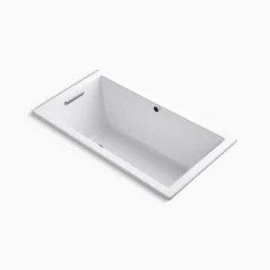 Kohler Underscore 60″ x 32″ drop-in bath with Bask heated surface – White
