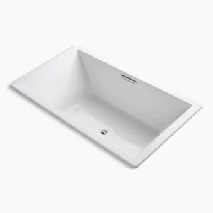 Kohler Underscore 72″ x 42″ drop-in bath with Bask heated surface – White