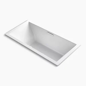 Kohler Underscore 72″ x 36″ drop-in bath with Bask heated surface – White
