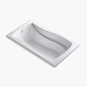 Kohler Mariposa 66″ x 36″ drop-in Heated BubbleMassage‚ air bath with Bask heated surface – White