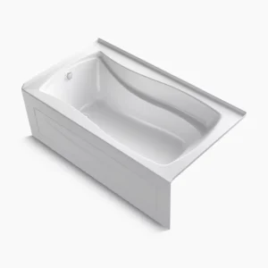 Kohler Mariposa 66″ x 36″ alcove Heated BubbleMassage‚ air bath with Bask heated surface, left drain – White