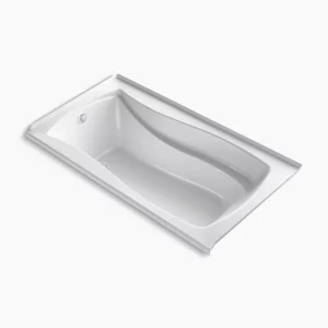 Kohler Mariposa 66″ x 36″ alcove Heated BubbleMassage‚ air bath with Bask heated surface, left drain – White