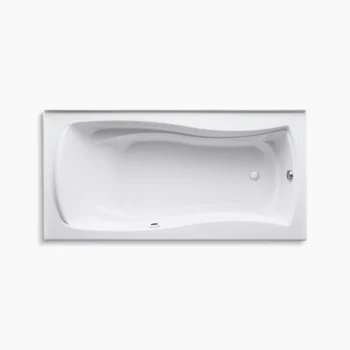 Kohler Mariposa 72" x 36" alcove bath with Bask heated surface, left drain - White - Image 2