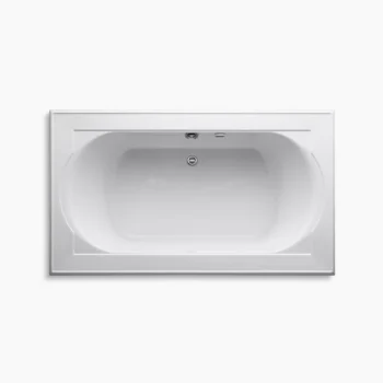 Kohler Memoirs 72" x 42" drop-in bath with Bask heated surface - White - Image 2