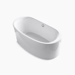 Kohler Sunstruck‚ 65-1/2″ x 35-1/2″ freestanding bath, straight shroud – White