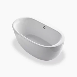 Kohler Sunstruck‚ 65-1/2″ x 35-1/2″ freestanding bath with fluted shroud – White