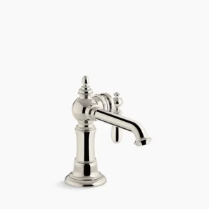 Kohler Artifacts Single-handle bathroom sink faucet, 1.2 gpm – Vibrant Polished Nickel