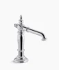 Kohler Artifacts Bathroom sink faucet spout with Column design, 1.2 gpm – Polished Chrome