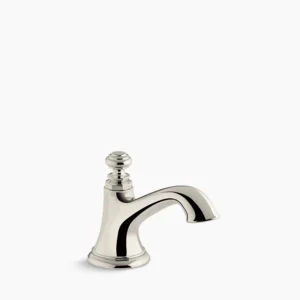 Kohler Artifacts with Bell design Bathroom sink faucet spout with Bell design, 1.2 gpm – Vibrant Polished Nickel