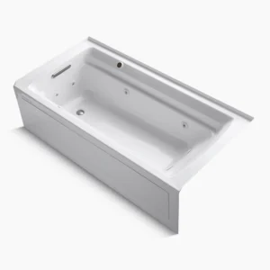 Kohler Archer 72″ x 36″ alcove whirlpool bath with Bask heated surface, left drain – White