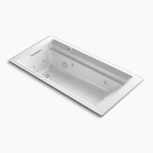 Kohler Archer 72″ x 36″ drop-in Heated BubbleMassage‚ air bath and whirlpool – White
