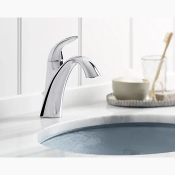 Kohler Alteo Single-handle bathroom sink faucet, 1.2 gpm - Vibrant Brushed Nickel - Image 2