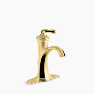 Kohler Devonshire Single-handle bathroom sink faucet, 1.2 gpm – Vibrant Polished Brass