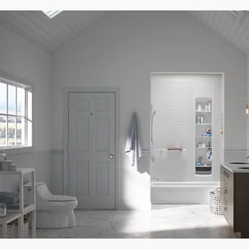 Kohler Bellwether 60" x 30-1/4" alcove bath, left drain - White - Image 4