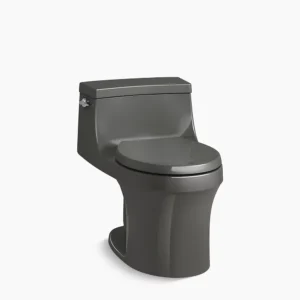 Kohler San Souci‚ One-piece round-front toilet, 1.28 gpf – Thunder Grey
