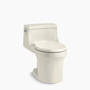 Kohler San Souci‚ One-piece round-front toilet, 1.28 gpf – Biscuit