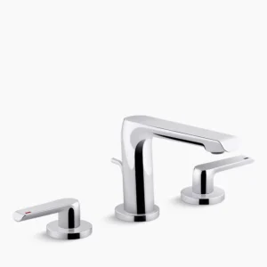 Kohler Avid Widespread bathroom sink faucet, 1.0 gpm – Polished Chrome