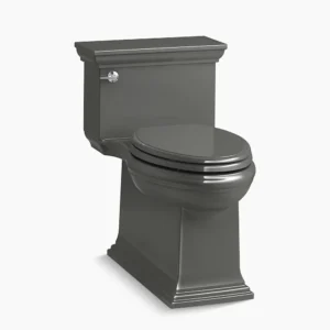 Kohler Memoirs Stately One-piece compact elongated toilet with skirted trapway, 1.28 gpf – Thunder Grey