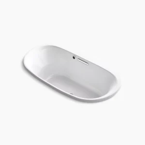 Kohler Underscore 65-1/2″ x 35-3/4″ drop-in bath with Bask heated surface – White