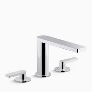 Kohler Composed Widespread bathroom sink faucet with Lever handles, 1.2 gpm – Polished Chrome
