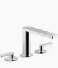 Kohler Composed Widespread bathroom sink faucet with Lever handles, 1.2 gpm – Polished Chrome