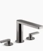 Kohler Composed Widespread bathroom sink faucet with Lever handles, 1.2 gpm – Vibrant Titanium
