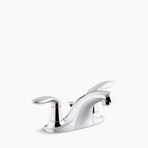 Kohler Coralais Centerset bathroom sink faucet, 1.2 gpm – Polished Chrome