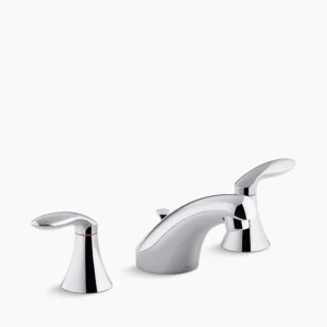 Kohler Coralais Widespread bathroom sink faucet, 1.2 gpm – Polished Chrome