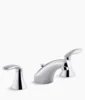 Kohler Coralais Widespread bathroom sink faucet, 1.2 gpm – Polished Chrome
