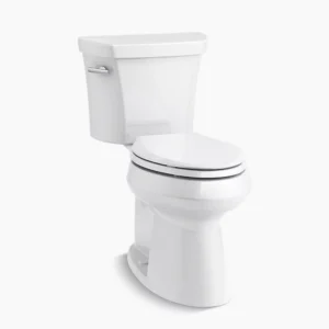 Kohler Highline Two-piece elongated toilet with concealed trapway, 1.28 gpf – White