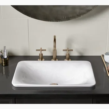 Kohler Purist Widespread bathroom sink faucet with Cross handles, 1.2 gpm - Matte Black - Image 5