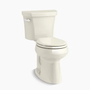 Kohler Highline Two-piece round-front toilet, 1.28 gpf – Biscuit
