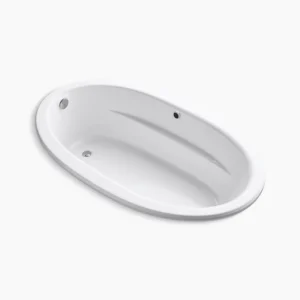 Kohler Sunward 72″ x 42″ drop-in bath with Bask heated surface – White