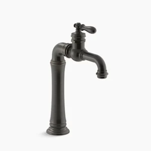 Kohler Artifacts Gentleman’s Single-handle bathroom sink faucet, 1.2 gpm – Oil-Rubbed Bronze