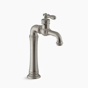 Kohler Artifacts Gentleman’s Single-handle bathroom sink faucet, 1.2 gpm – Vibrant Brushed Nickel