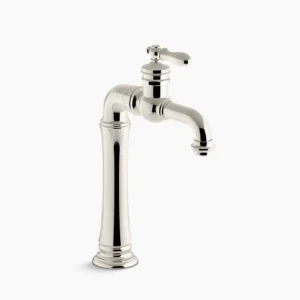 Kohler Artifacts Gentleman’s Single-handle bathroom sink faucet, 1.2 gpm – Vibrant Polished Nickel