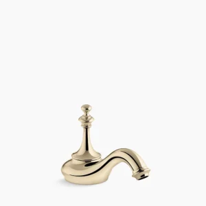 Kohler Artifacts with Tea design Bathroom sink faucet spout with Tea design, 1.2 gpm – Vibrant French Gold