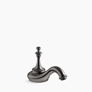 Kohler Artifacts with Tea design Bathroom sink faucet spout with Tea design, 1.2 gpm – Vibrant Titanium