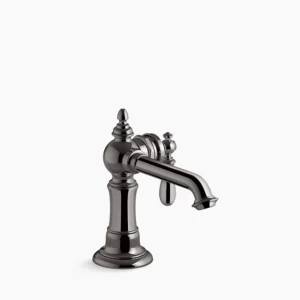 Kohler Artifacts Single-handle bathroom sink faucet, 1.2 gpm – Vibrant Titanium