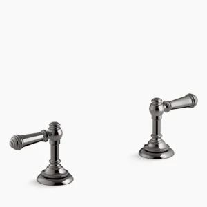 Kohler Artifacts Lever bathroom sink faucet handles – Vibrant Titanium