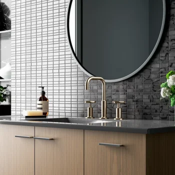 Kohler Purist Widespread bathroom sink faucet with Cross handles, 1.2 gpm - Matte Black - Image 2
