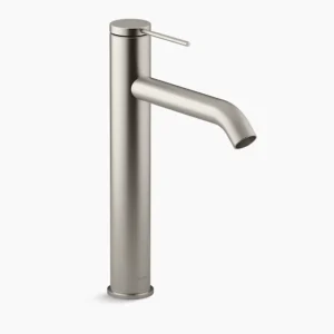 Kohler Components Tall single-handle bathroom sink faucet, 1.2 gpm – Vibrant Brushed Nickel